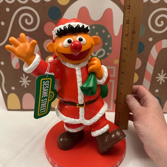 Sesame Street Ernie in Santa Suit 11" Large Christmas Figurine NWT - 2025 - Picture 2 of 6